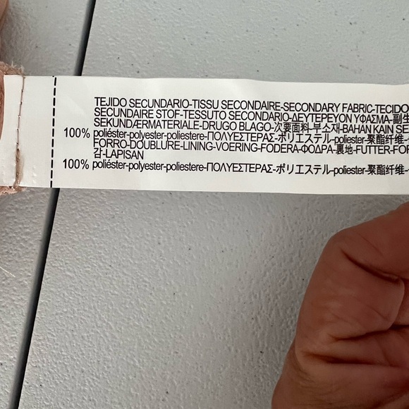 ZARA BASIC pleated skirt with double tulle fabric, size XS. LIGHT SALMON - Picture 7 of 7